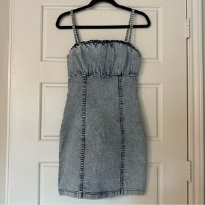 H&M acid wash mini dress
